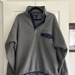Patagonia Gray Fleece Pullover